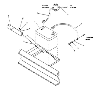 Battery Diagram and Parts List for 0757-1  Generac Generator