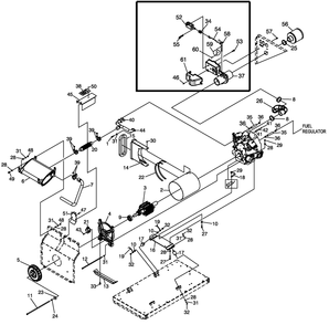 Part Location Diagram of 0E9591 Generac Spring-Choke Return (10kw)