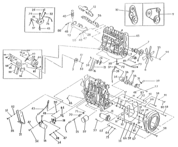 Part Location Diagram of A2546 Generac Crank Pulley (1800)