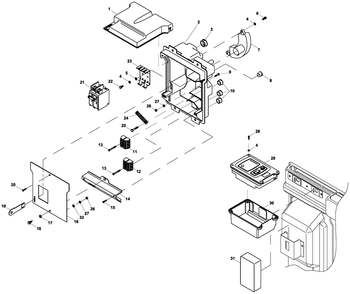 Part Location Diagram of 0J0064 Generac Assembly Ctr Pnl 2010 Core Pow