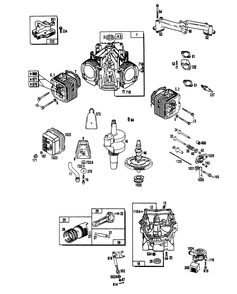 V-Twin Engine (Part 1) Diagram and Parts List for 9007-0  Generac Generator