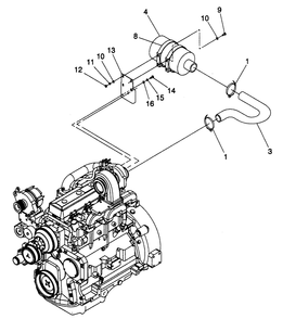 Air Cleaner Diagram and Parts List for 4361-1  Generac Generator