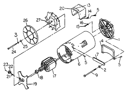 A-C Generator No. 68764 Diagram and Parts List for S5000T (8872-0)(8872-0) Generac Generator