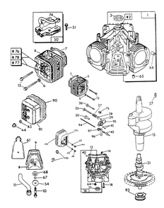 V-Twin Engine Parts (Part 2) Diagram and Parts List for 9067-9  Generac Generator