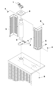 Kit Glass Pack Diagram and Parts List for QT08046AVAN (4474879 - 4789408)(2007) Generac Generator
