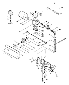 Carburetion System Diagram and Parts List for 9105-1  Generac Generator