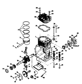 Engine Diagram and Parts List for 6246-5  Generac Generator