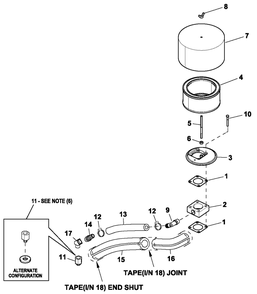 Air Cleaner 2.4l G2 Turbo Diagram and Parts List for HT03524ANAX (7064093 - 8357475)(2013) Generac Generator