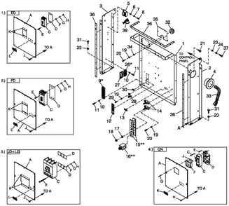 Cpl C2 And C4 Flex Hsb Diagram and Parts List for 0052621 (4407970 - 4790842)(2007) Generac Generator