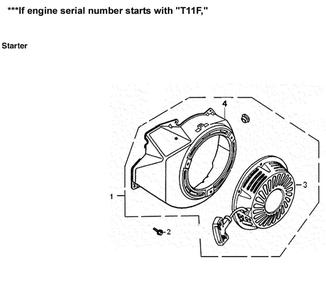 Starter 1 Diagram and Parts List for 005939-2  Generac Generator