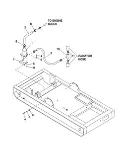 Block Heater Diagram and Parts List for 4064-0  Generac Generator