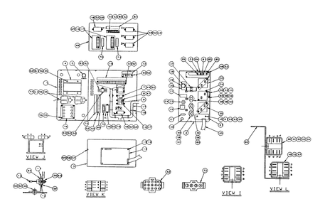 Control Console Diagram and Parts List for 9657-0  Generac Generator