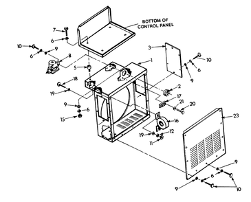 Ac Connection Panel Diagram and Parts List for 9303-8  Generac Generator