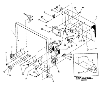 Control Panel Drawing No. 98485 Diagram and Parts List for GN14003E (0497-0)(0497-0) Generac Generator