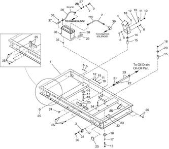 Ev Mtg Base 4.3l Gen2 Diagram and Parts List for 0043733 (3705592)(2014) Generac Generator