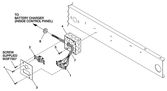 Part Location Diagram of 25393 Generac Screw Hhtt #10-24 X 3/8 Cz