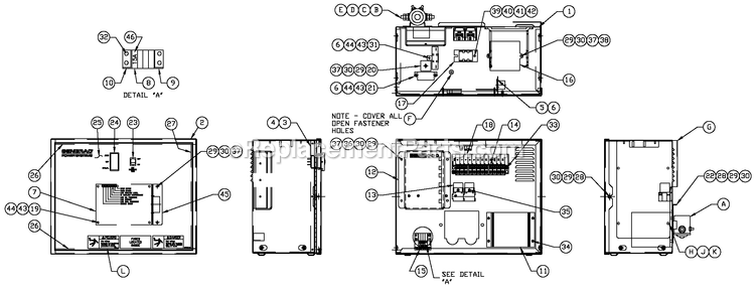 Av R200 3600 Rpm Diagram and Parts List for QT03524GVSNR (4667946)(2016) Generac Generator