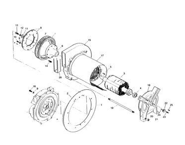Power Generator Diagram and Parts List for 6981-0  Generac Generator