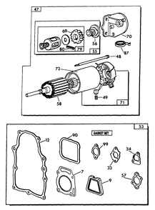 V-Twin Engine Iii Diagram and Parts List for 0847-0  Generac Generator