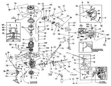 Generator Diagram and Parts List for 0803-2  Generac Generator