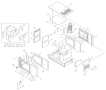Part Location Diagram of A3453 Generac Door, Rear
