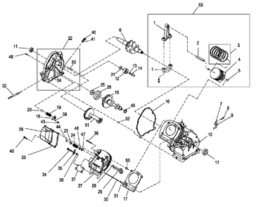 Xg410 Engine Trim (0k5128) Diagram and Parts List for XG6500 (8320368 - 9974078)(2015) Generac Generator