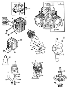 V-Twin Engine (Part 3) Diagram and Parts List for 9067-3  Generac Generator