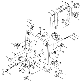 Panel Assembly Diagram and Parts List for 6958-2  Generac Welder