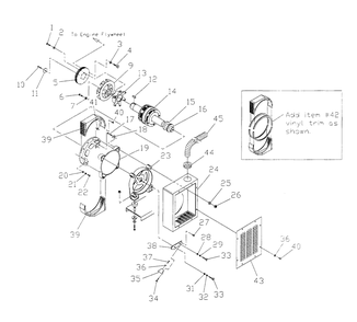 Generator Diagram and Parts List for 4123-0  Generac Generator