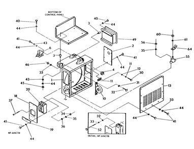 Ac Connection Panel Diagram and Parts List for 9604-2  Generac Generator