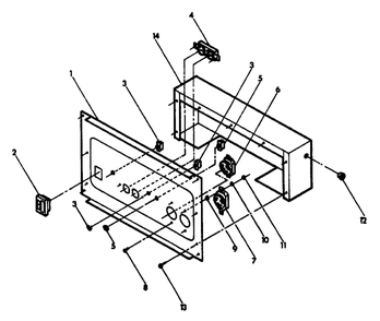 Panel Diagram and Parts List for L4003 (9063-1)(9063-1) Generac Generator