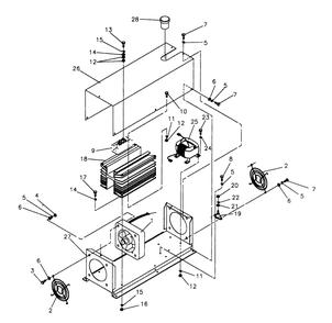 Rectifier Module Diagram and Parts List for 0614-1  Generac Generator