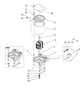 Alternator Diagram and Parts List for 4109-1  Generac Generator