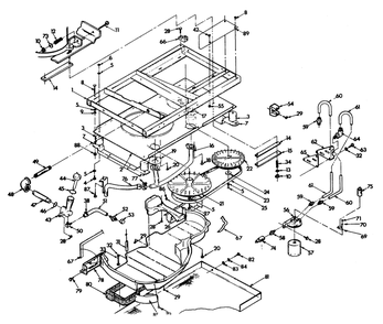 Base And Pulley Bottom Diagram and Parts List for 9131-0  Generac Generator