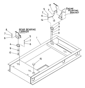 Mounting Base (15 And 20 Kw) Diagram and Parts List for 4188-1  Generac Generator