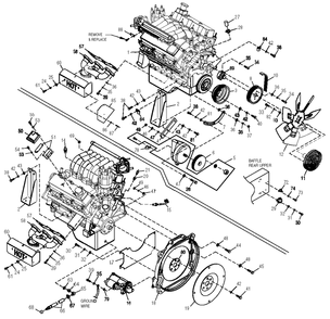 Engine Diagram and Parts List for 0049175 (4163305 - 4269489)(2007) Generac Generator