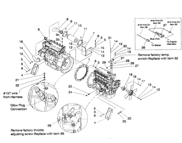 Engine Diagram and Parts List for 4058-0  Generac Generator