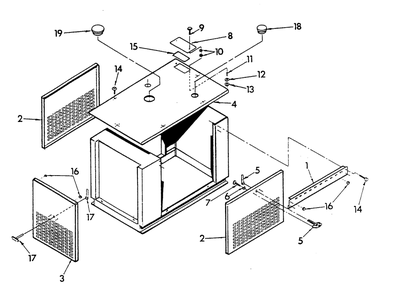 Compartment Diagram and Parts List for 9348-2  Generac Generator