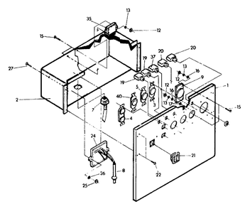 Control Panel And Cover Diagram and Parts List for 4W113C (9163-1)(9163-1) Generac Generator