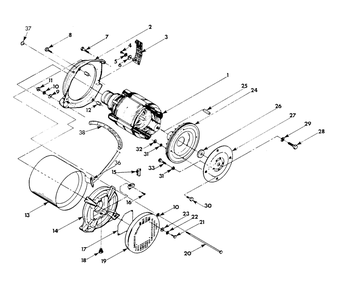 Generator Diagram and Parts List for 9112-0  Generac Generator