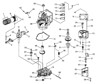 Gn-410 Engine Diagram and Parts List for 0919-0 Np-50lpg Generac Generator