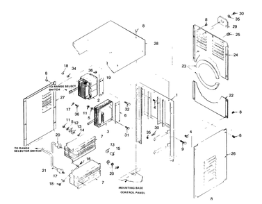 Part Location Diagram of 54286 Generac Reactor Assembly