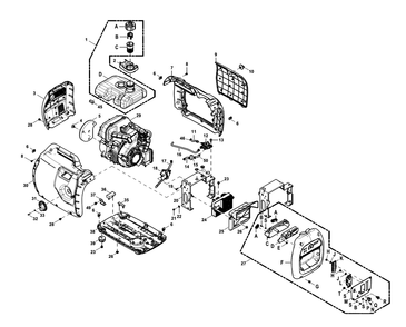 Fig-0 Diagram and Parts List for G0069010  Generac Generator