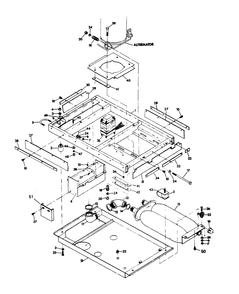 Mounting Base Diagram and Parts List for 6244-6  Generac Generator