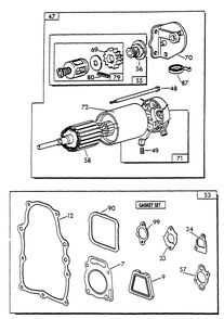 Engine Common Parts 3 Diagram and Parts List for 9677-3  Generac Generator