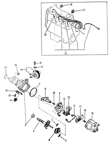 Distributor Diagram and Parts List for 9260-4  Generac Generator