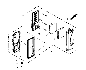 Part Location Diagram of 0J58620211 Generac Element, Air Cleaner Black
