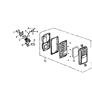 Part Location Diagram of 0G8442C111 Generac Assembly Air Cleaner