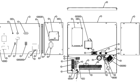 Part Location Diagram of 0D8659 Generac Corner Post Rear Rh Side 1.5l