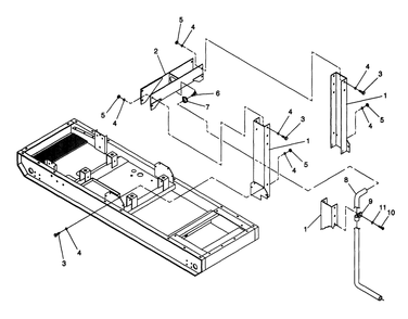 Center Lift Diagram and Parts List for 4363-1  Generac Generator